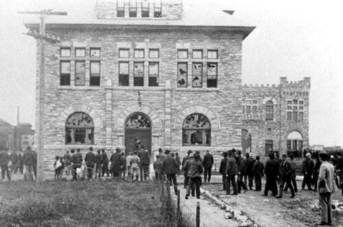 Riot at Algoma Steel HQ